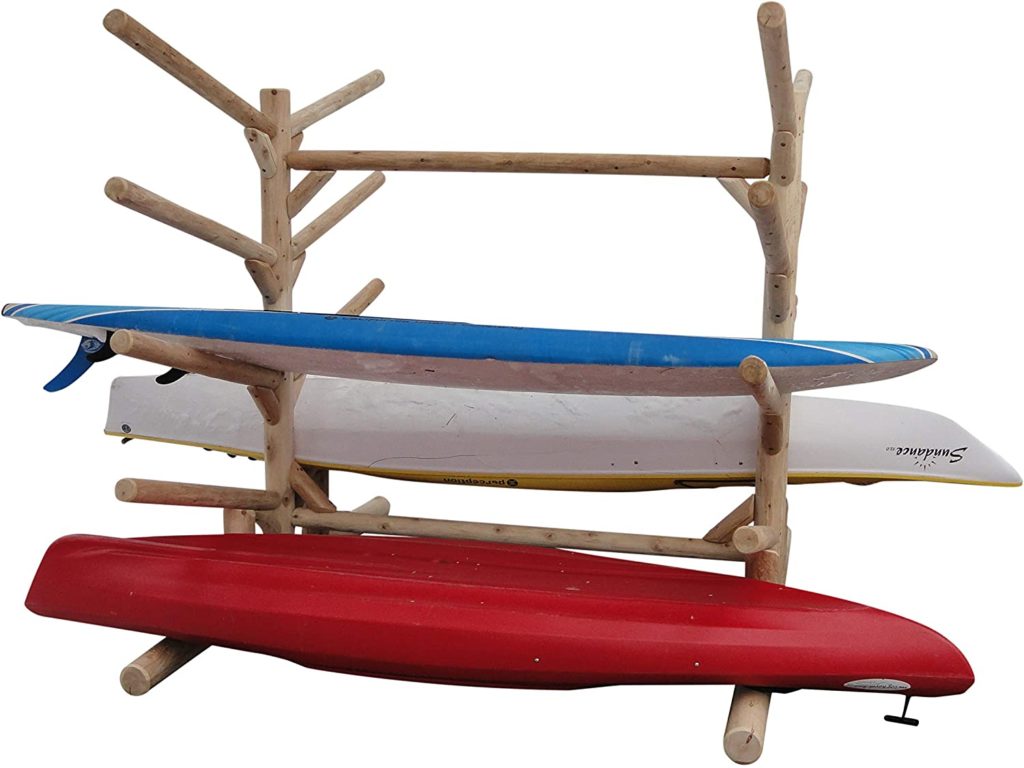 10 Place Kayak Storage Rack | Free Standing Floor Rack Kayaks & SUPs