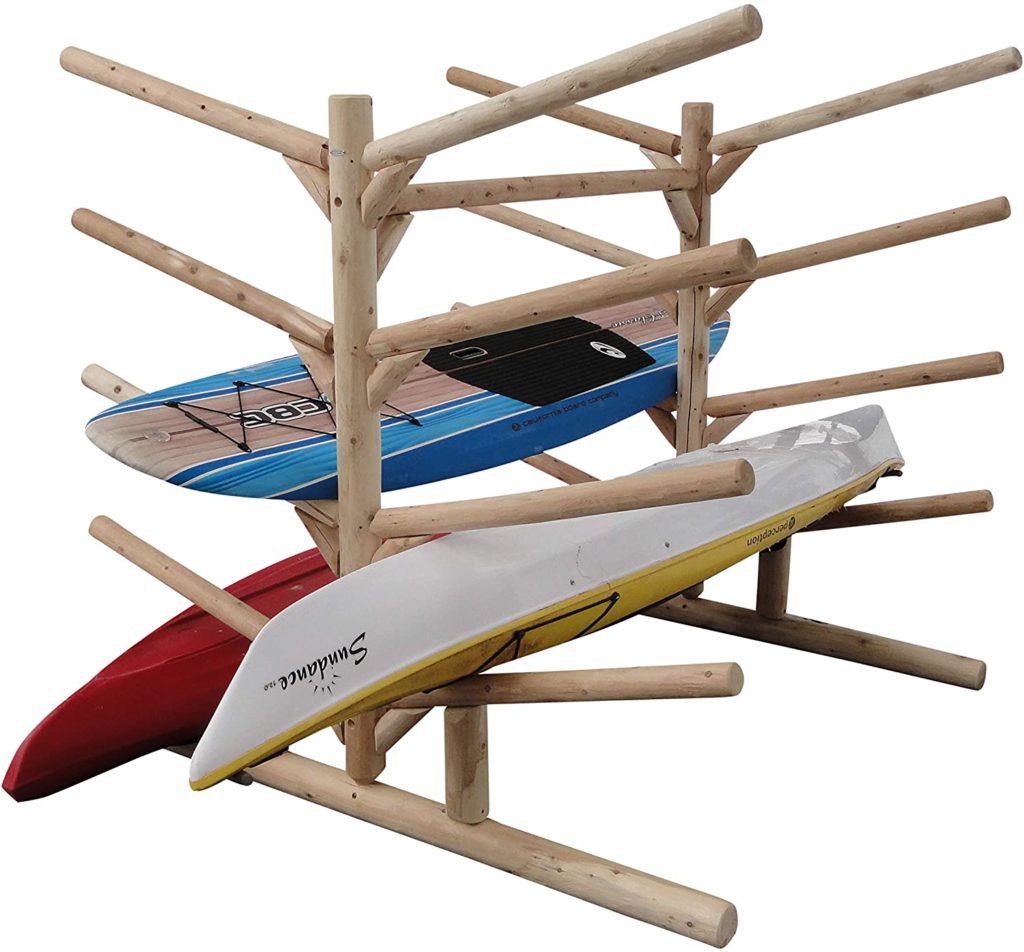 10 Place Kayak Storage Rack | Free Standing Floor Rack Kayaks & SUPs